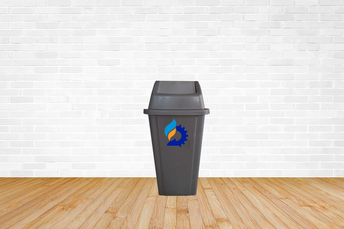 سطل زباله ۷۰ لیتری درب بادبزنی (دامپردار) سطل زباله ۷۰ لیتری درب بادبزنی (دامپردار)