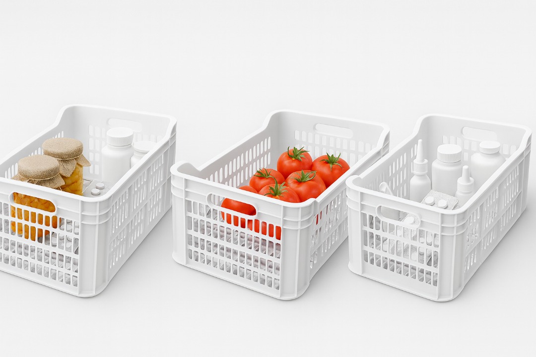 سبد پلاستیکی بهداشتی در صنایع غذایی و دارویی